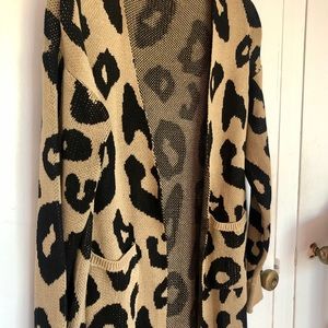 Cheetah print duster